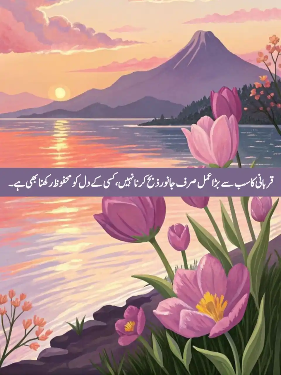 Image from اَلْقُرْآنُ حَیَاتِیْ 🌱🌻: *عید کا سب سے بڑا عمل: کسی کے دل کو ٹھیس نہ پہنچانا* (زبان کی قربانی، ...