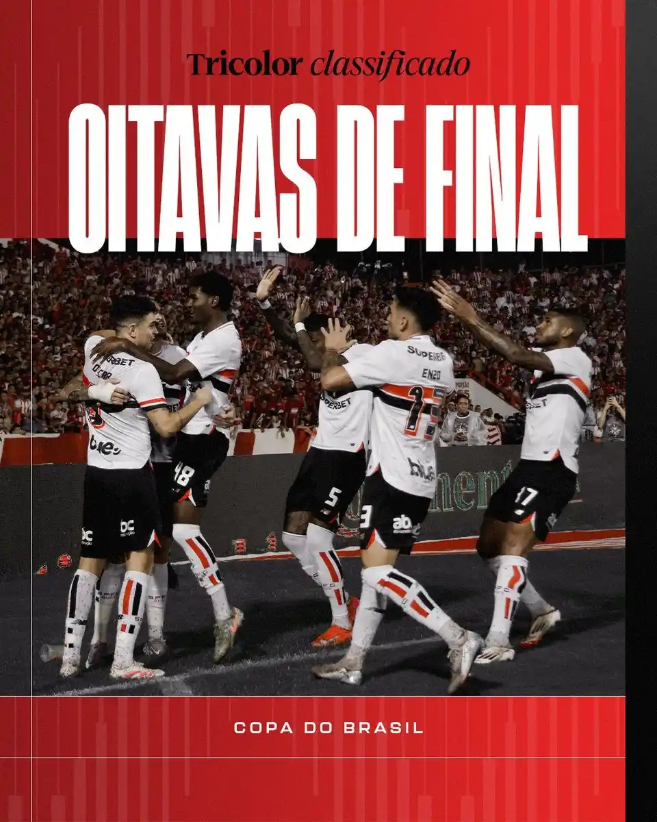 Image from TNT Sports | São Paulo: Bom dia, TRICOLOR! 🇾🇪 Com a vitória de onterm, estamos CLASSIFICADOS...