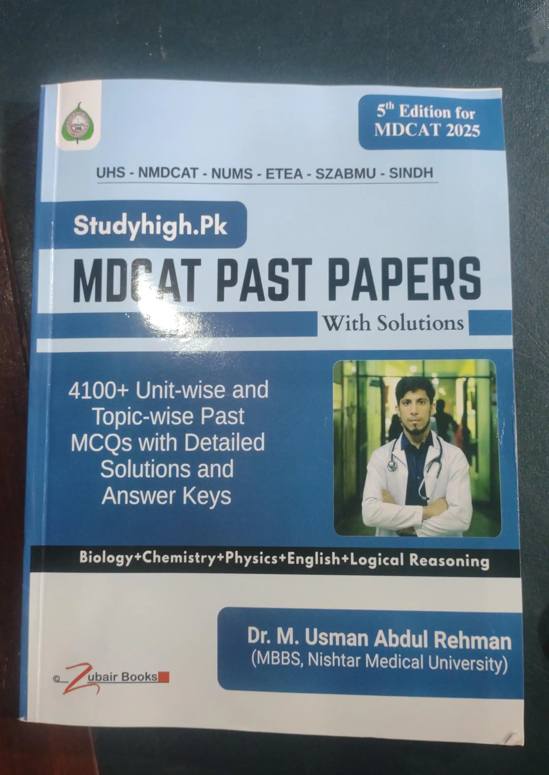 Image from MDCAT Mentor: *Book Name* - StudyHigh.Pk MDCAT Past Papers Book 5th edition For mdc...