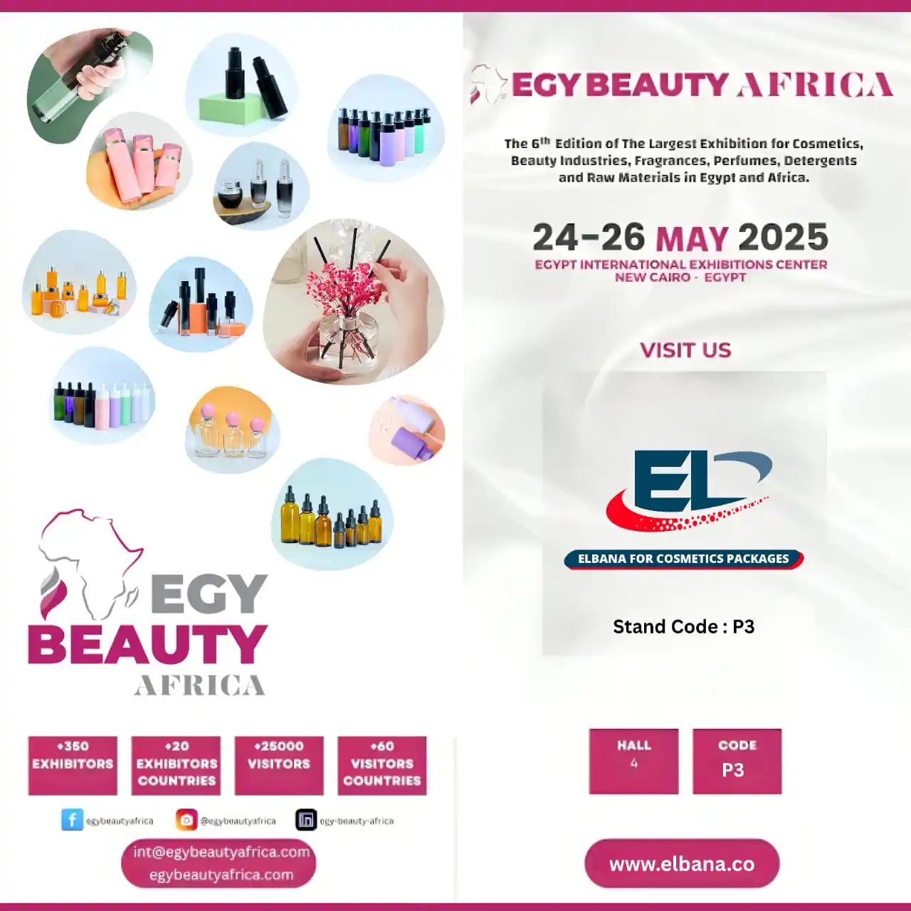 Image from Elbana Company: 🌟 Elbana for Cosmetics Packaging في معرض Egy Beauty Africa 2025 🌟 ي...