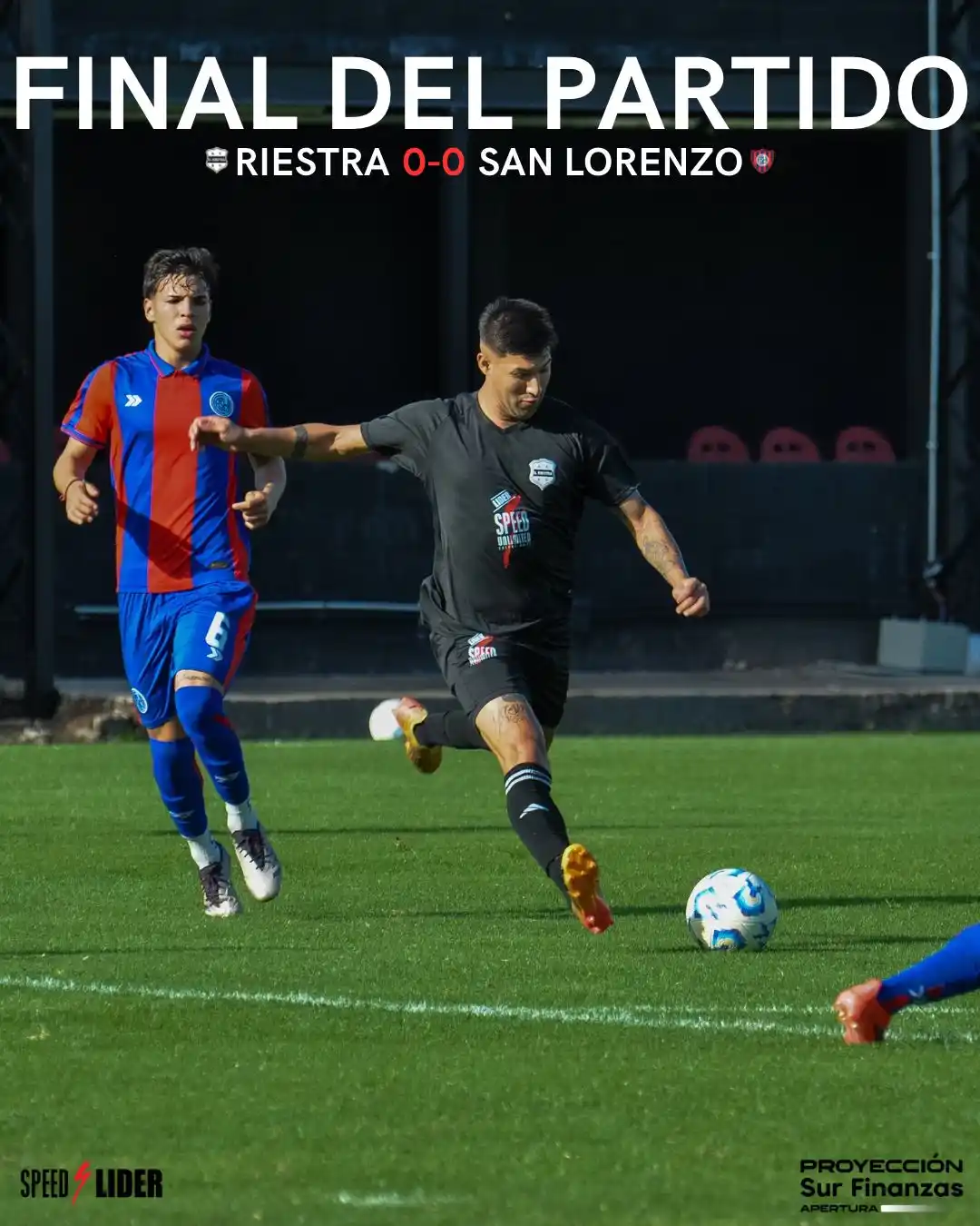 Image from Deportivo Riestra: Final del partido. La reserva de Riestra empató 0-0 ante San Lorenzo ...