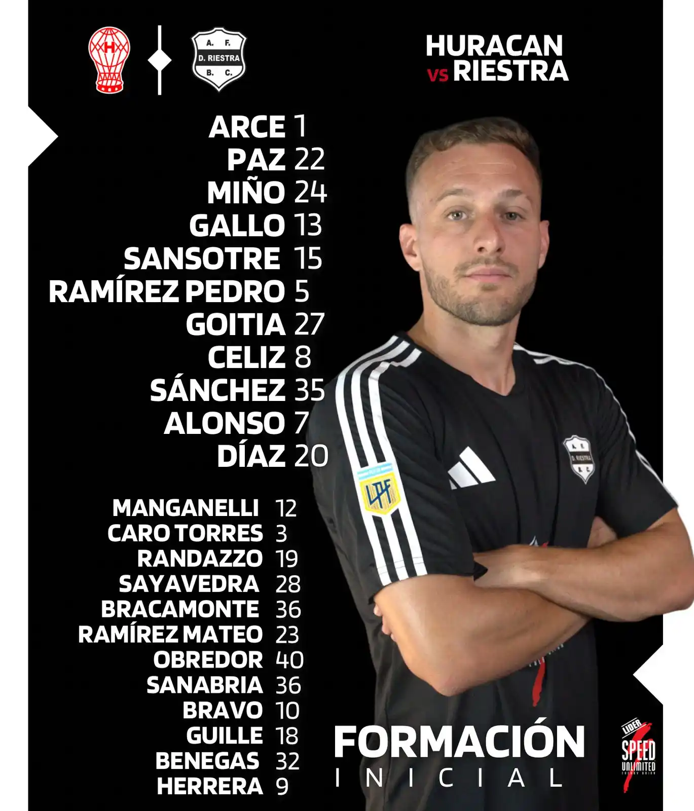 Image from Deportivo Riestra: ππ’π₯π ππππ’π‘ ππ‘πππππ π€π€π€ Estos son los 11 titulares p...