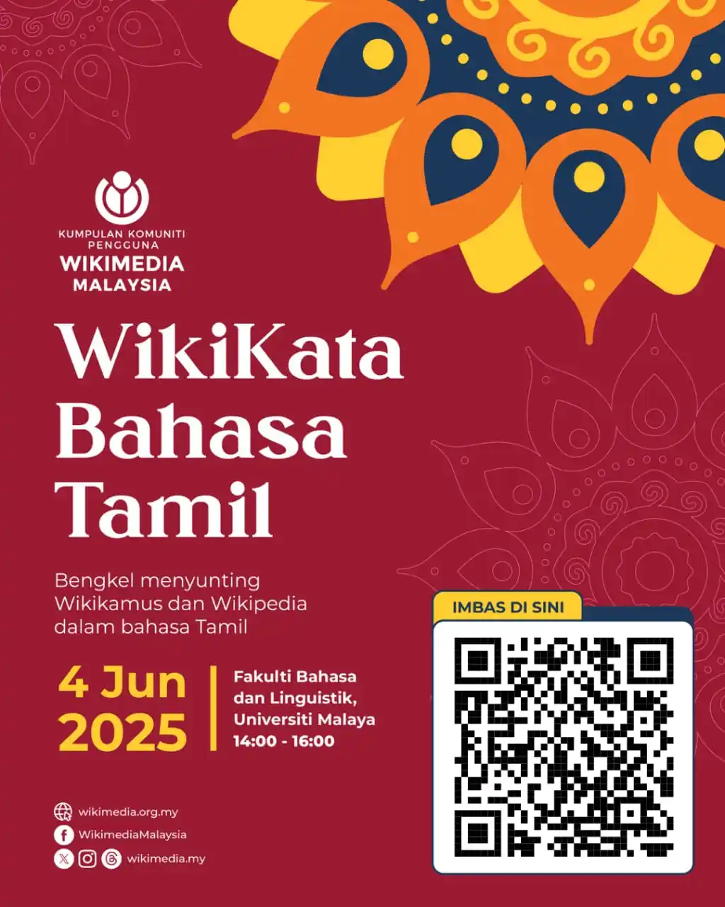 Image from Wikimedia Malaysia - Kumpulan Komuniti Pengguna: Hai kawan Wiki! Wikimedia Malaysia akan mengadakan bengkel menyunting...