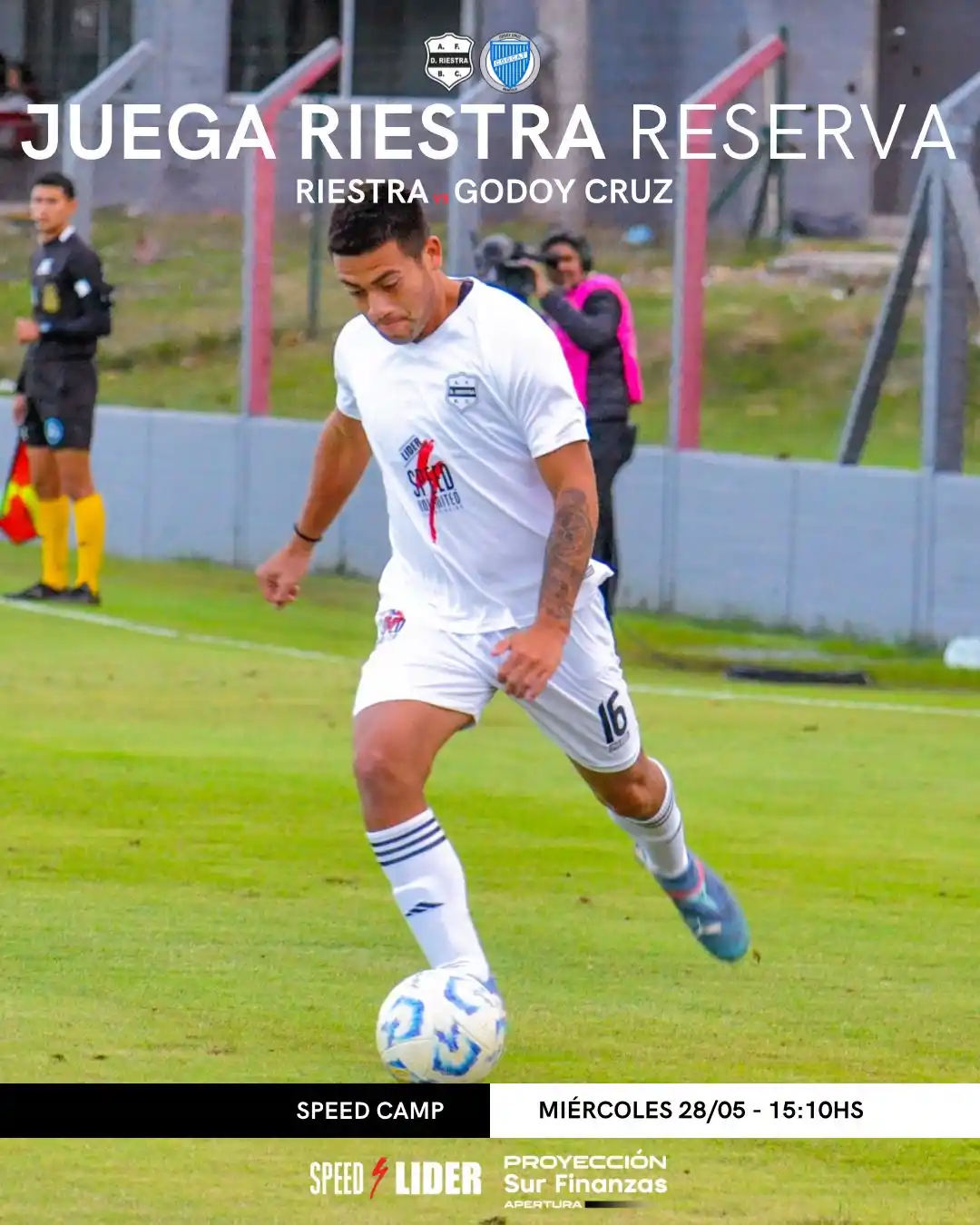 Image from Deportivo Riestra: Β‘ππ¨πππ ππ π₯ππ¦ππ₯π©π! Desde las 15:10 hs, la reserva de Ri...