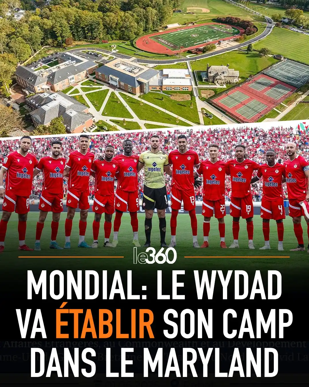 Image from Le360fr: 🇲🇦🇺🇸 Le Wydad de Casablanca, représentant du Maroc à la Coupe du M...