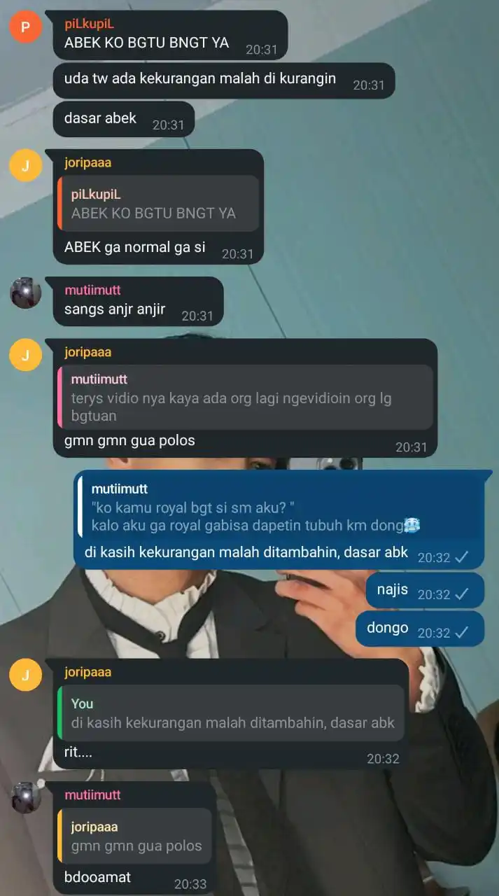 Image from rita ❤️ dori: najis bgt sm org ky gt, klo udh abk jgn di tmbah abk ngpa si...