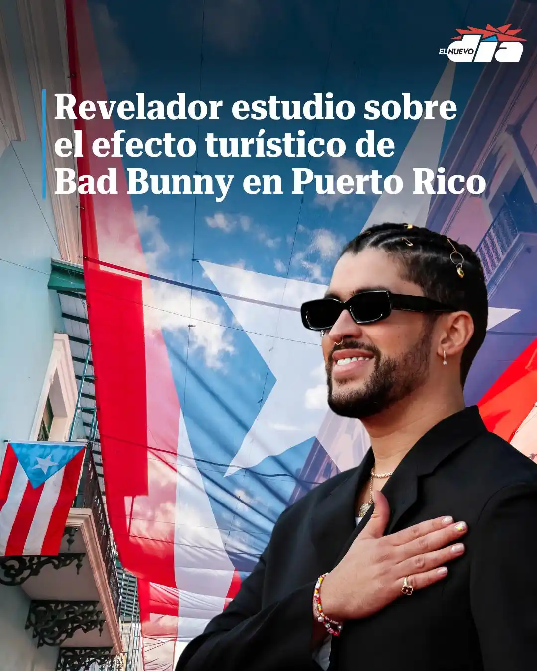 Image from El Nuevo Día: 🇵🇷 🎶 Revelador estudio sobre el efecto turístico de Bad Bunny en Pu...