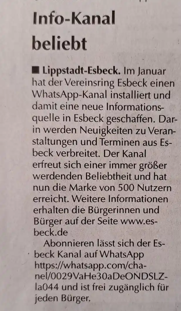 Esbeck post