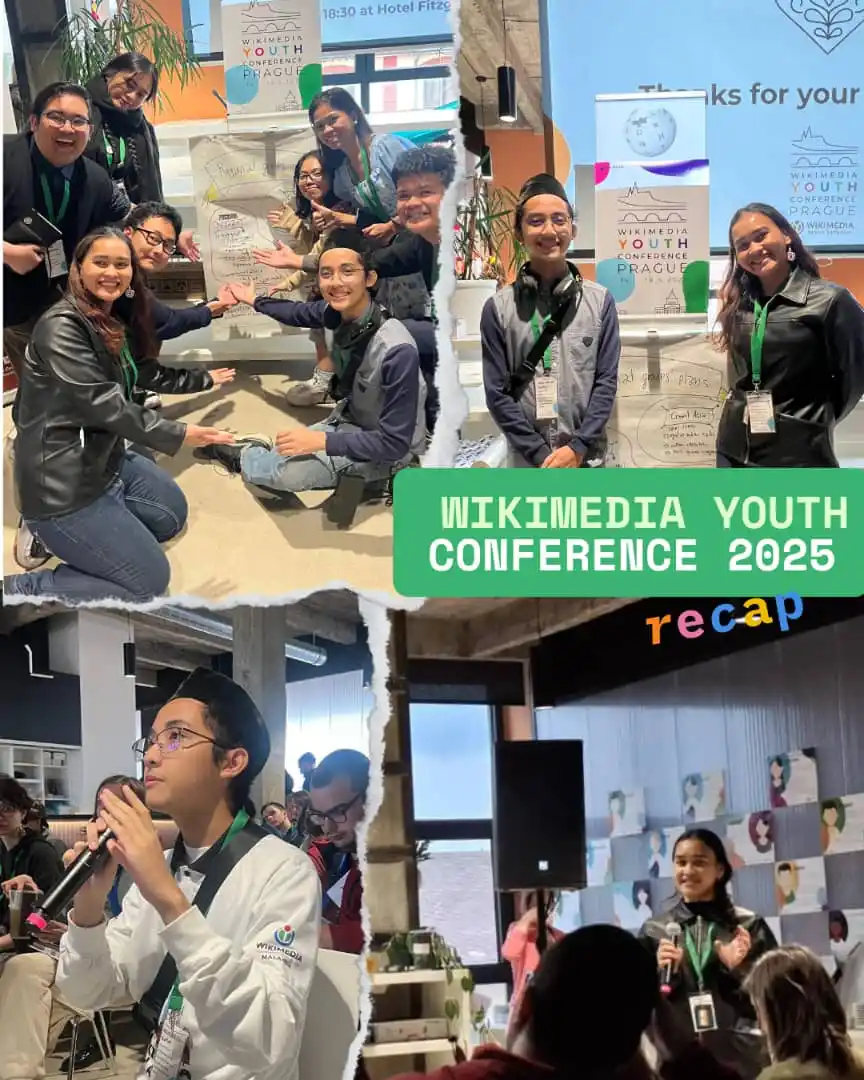 Image from Wikimedia Malaysia - Kumpulan Komuniti Pengguna: [ R E C A P ]  Two Malaysian Youth Wikimedians took part in the Wikime...