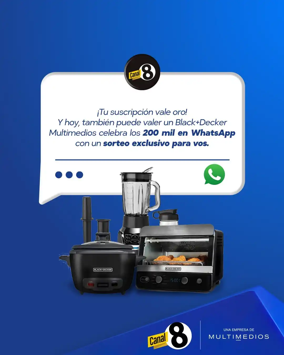 Image from Noticias En Multimedios CR: 🎉 *¡Ya somos más de 200.000 en nuestro canal de WhatsApp!* Y queremo...