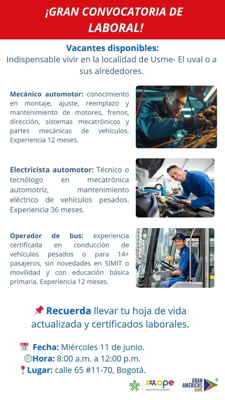 Image from Oportunidades Bogotá: 🥳*Gran convocatoria laboral*🎉 *Electricista automotor* 🔌$2,056,000...
