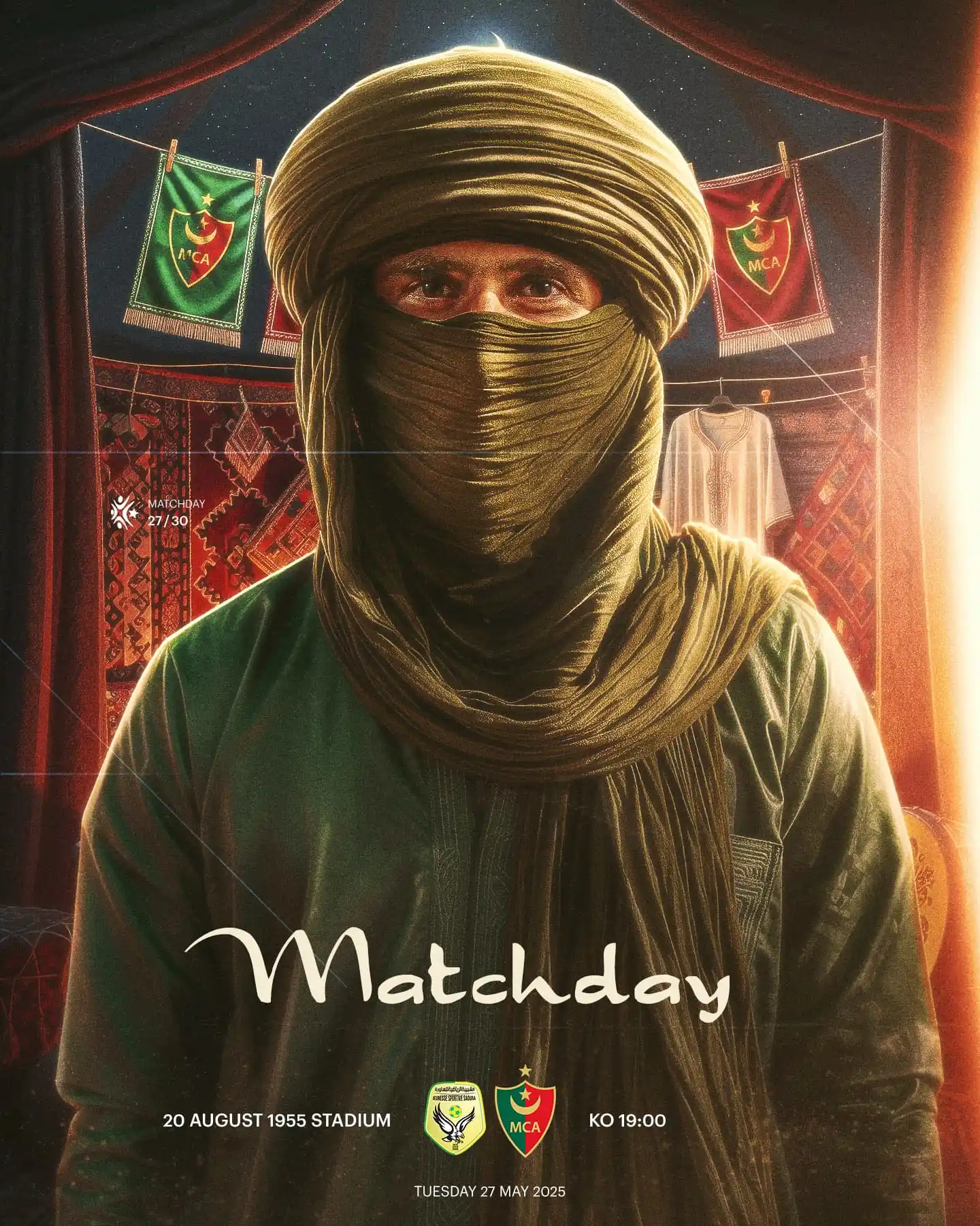 Image from Mouloudia Club of Algiers - مولودية الجزائر: 🟢 ᎷᎪᎢᏟᎻ ᎠᎪᎽ 🔴 📝 | هذا يوم كبير ... مولودية الجزائريين في رحاب جنوبن...