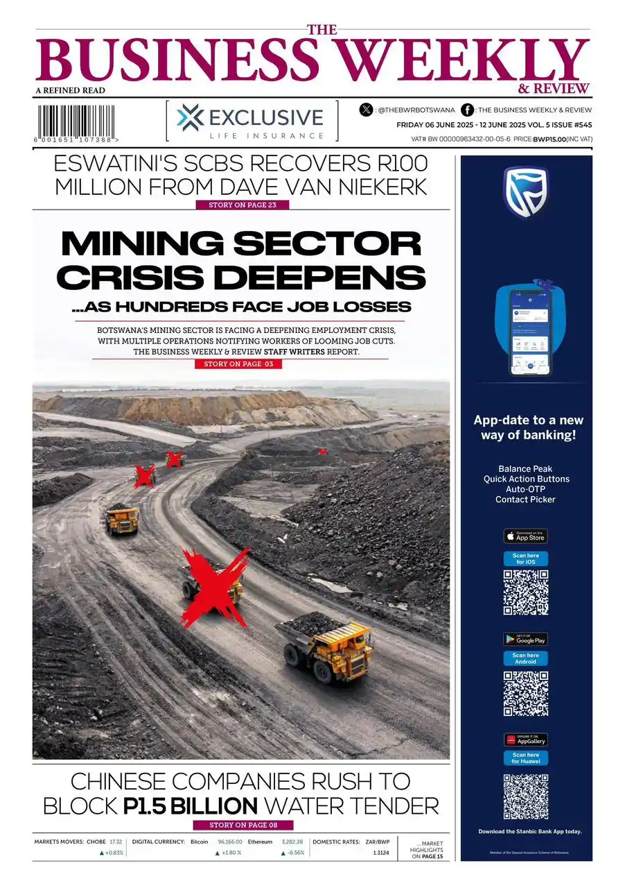 Image from The Hotwire Family of Brands : *THE BUSINESS WEEKLY & REVIEW* *LEAD STORY/S* Mining sector crisis ...