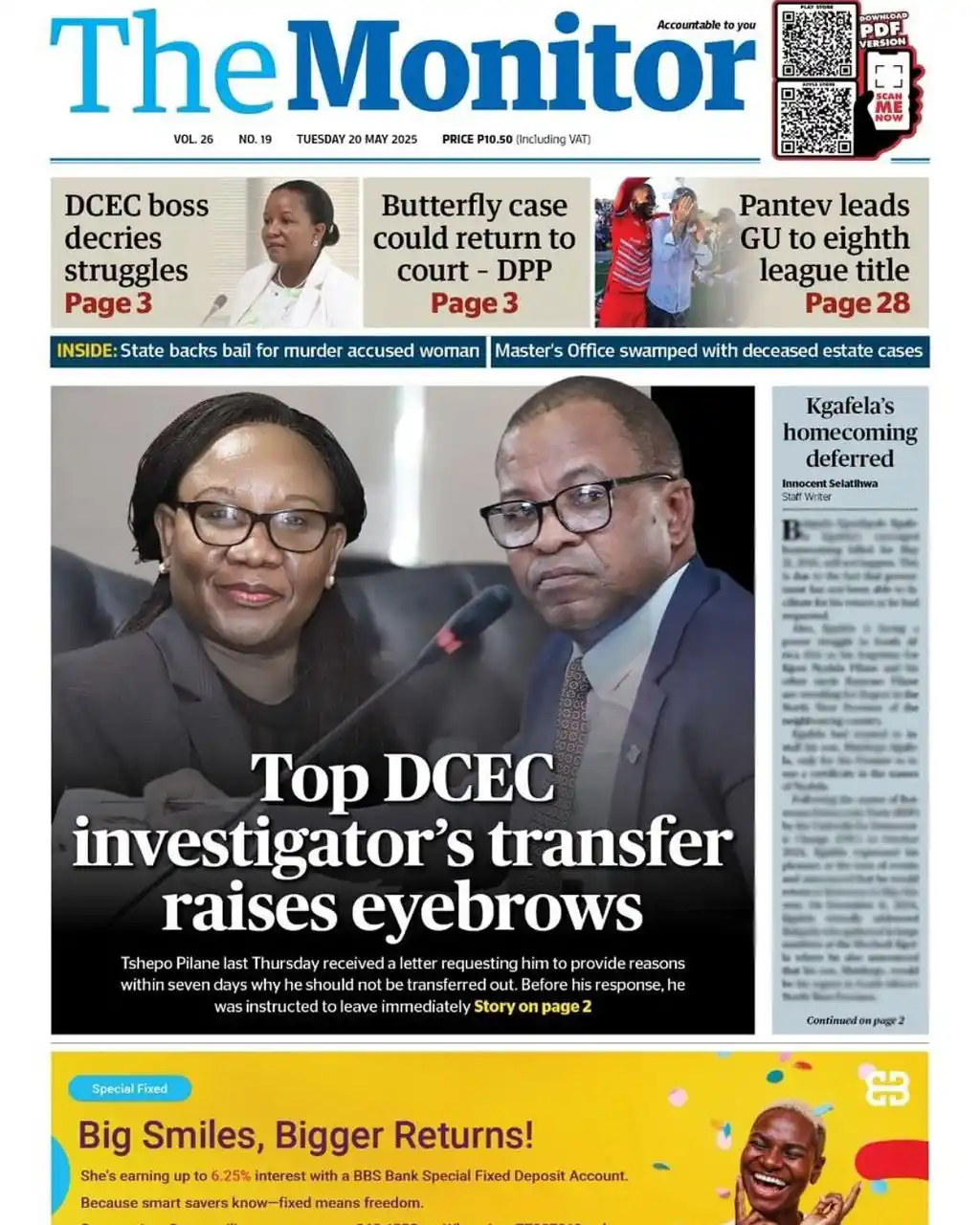 Image from The Hotwire Family of Brands : *THE MONITOR* *LEAD STORY/S* DCEC boss decries struggles Butterfl...
