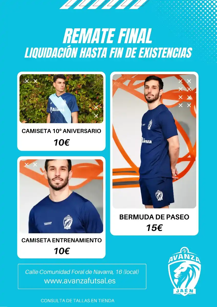 Image from Club Deportivo Avanza Jaén FS: 🦁 ¡Tiramos los precios en nuestra liquidación fin de temporada! Equ...