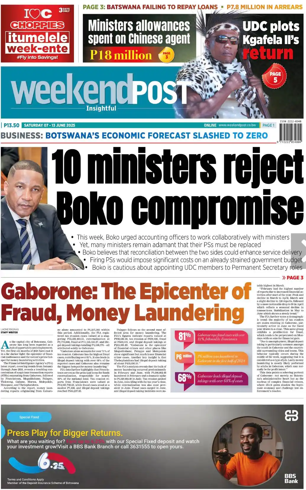Image from The Hotwire Family of Brands : *WEEKENDPOST* *LEAD STORY/S* 10 ministers reject Boko compromise G...
