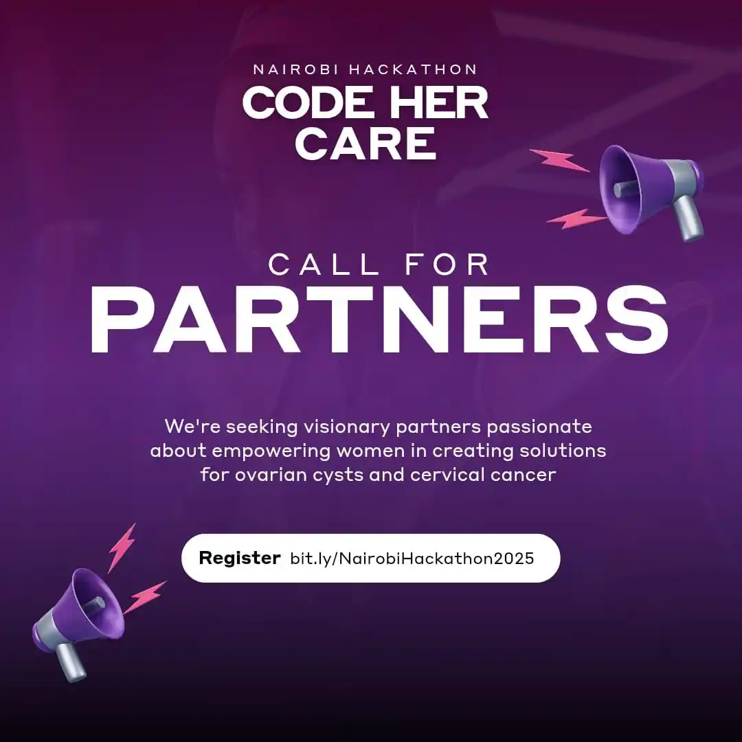 Image from Kenya Tech Events: 🚨 Call for Sponsors & Partners! Join us at Nairobi Hackathon 2025 — w...