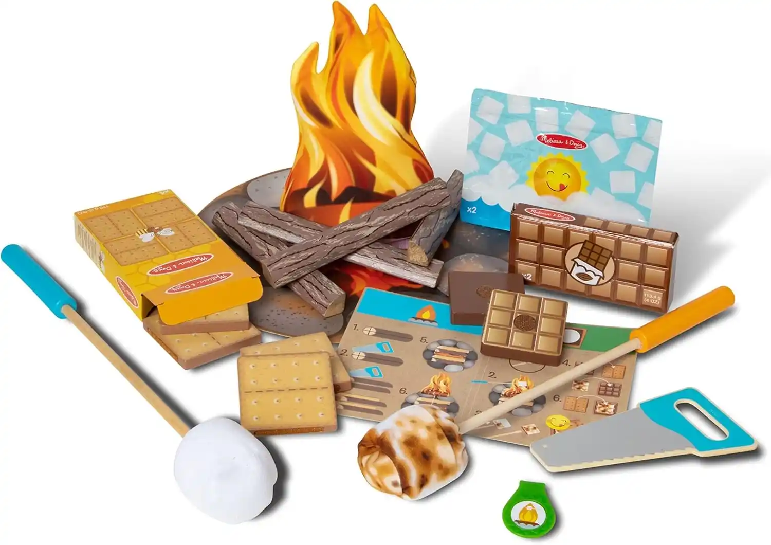 Image from Gleendy Torres Cupones & Ofertas: 🔥🔥Melissa & Doug Let's Explore Campfire S'Mores Play Set bajó a $24....