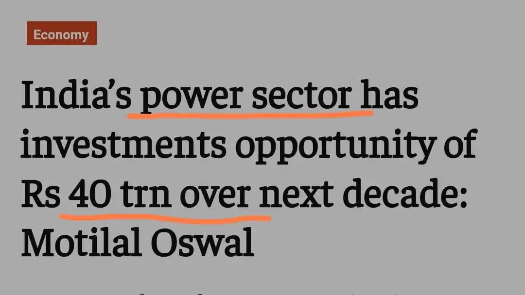 Image from The Billionaire's Club🏌️Recent updates💹📉: 3 Tailwinds in Power Sector:⚡⚡ 1. Rising Power Demand 2. Upgradation ...