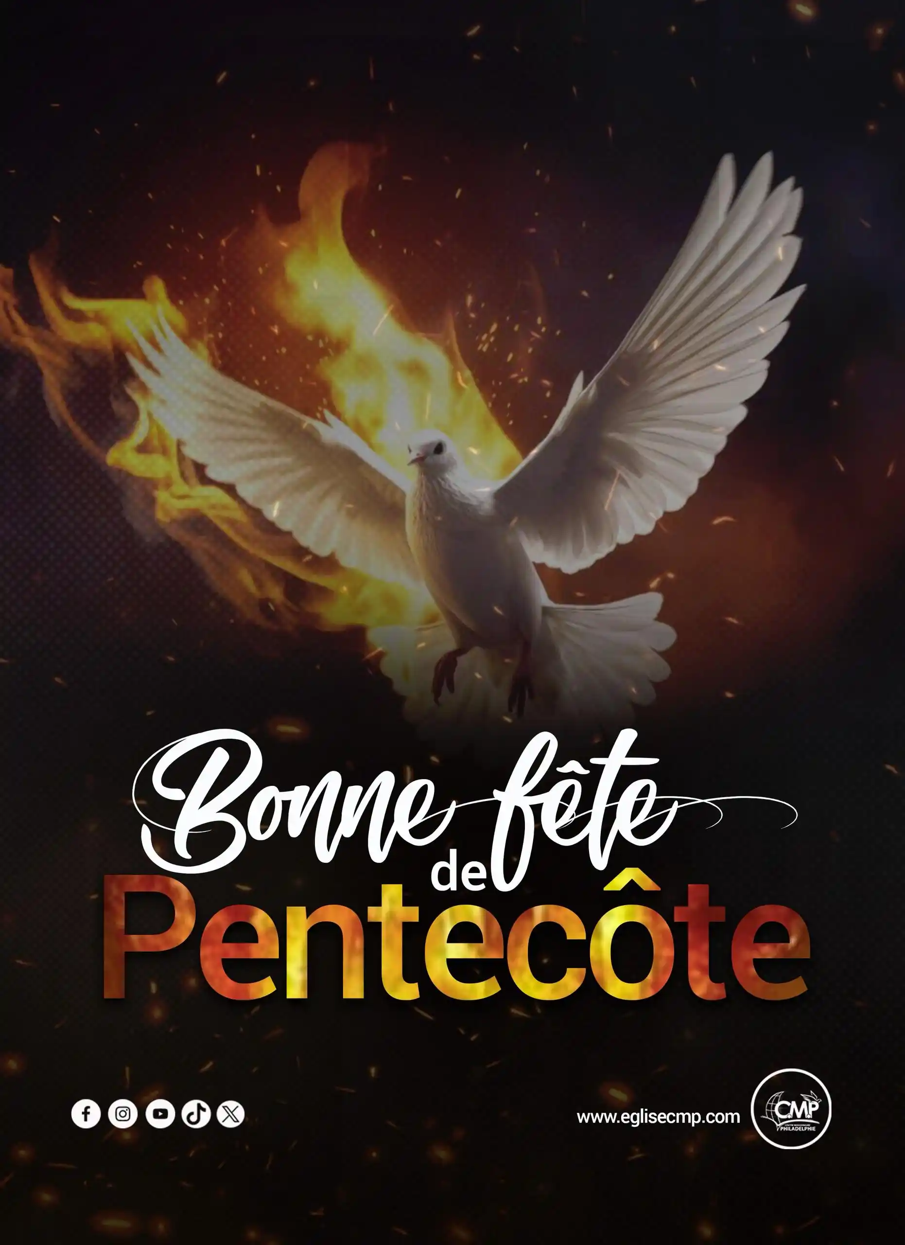 Image from Centre Missionnaire Philadelphie: Bonne fête de Pentecôte à tous ! Que le Saint-Esprit renouvelle nos c...
