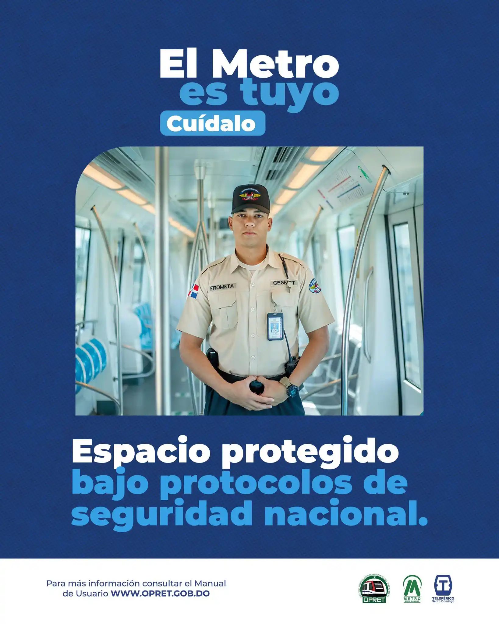Image from Metro de Santo Domingo: 🚇🇩🇴 El Metro es tuyo. Cuidarlo es responsabilidad de todos. Nuestro...