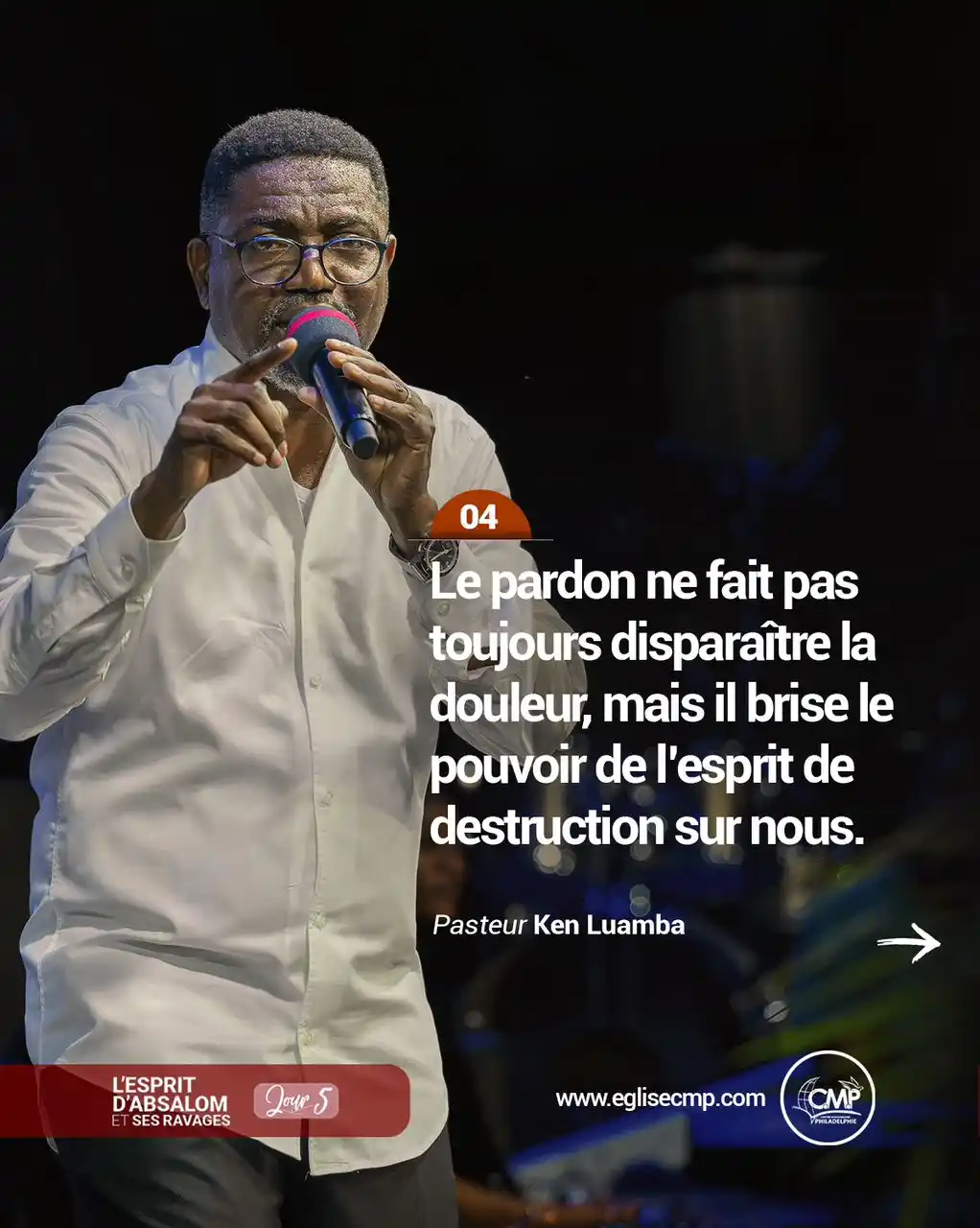 Image from Centre Missionnaire Philadelphie: Le pardon ne minimise pas la blessure… mais il t’évite de vivre captif...