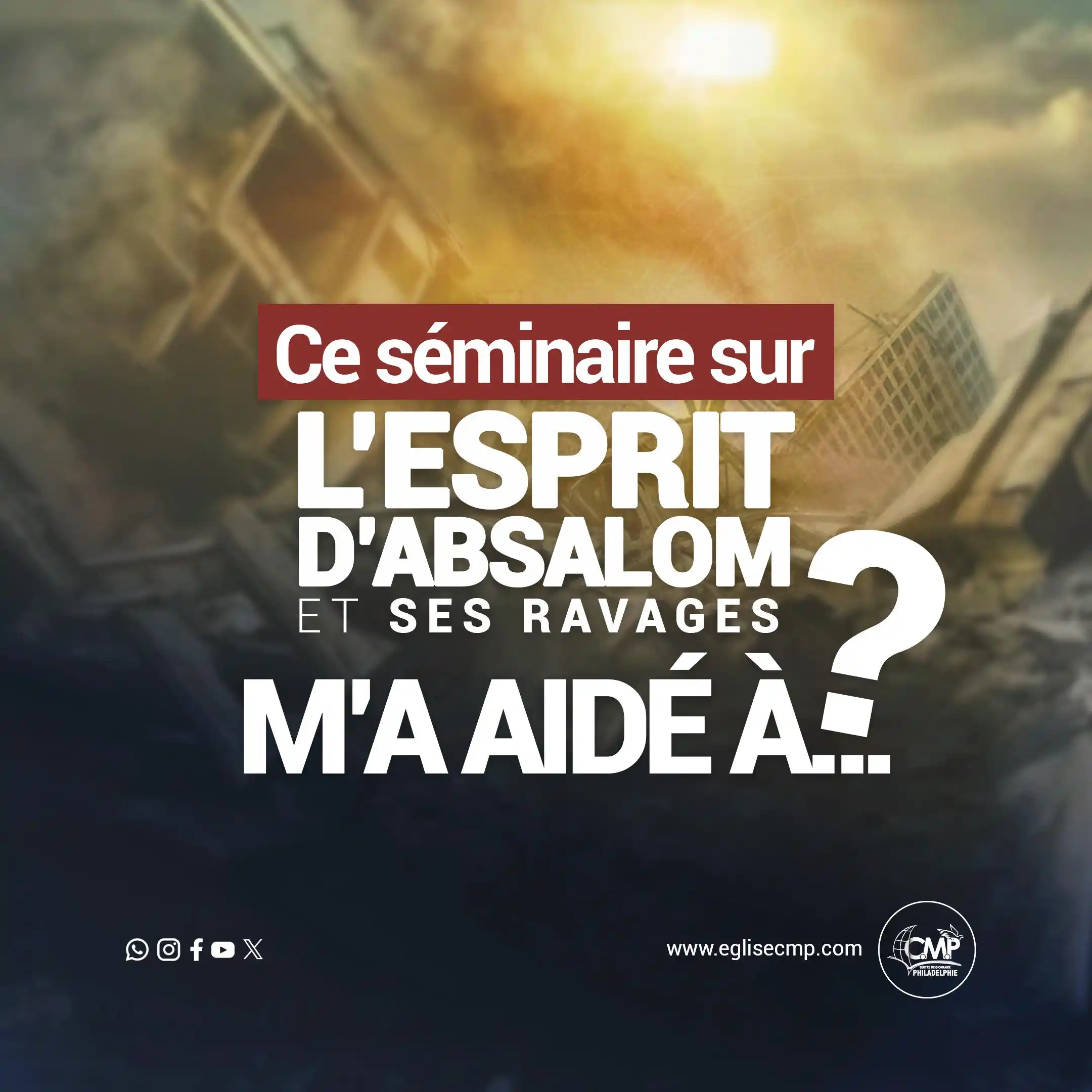 Image from Centre Missionnaire Philadelphie: Nous avons vécu une semaine bénie, un séminaire thérapeutique… Et vou...