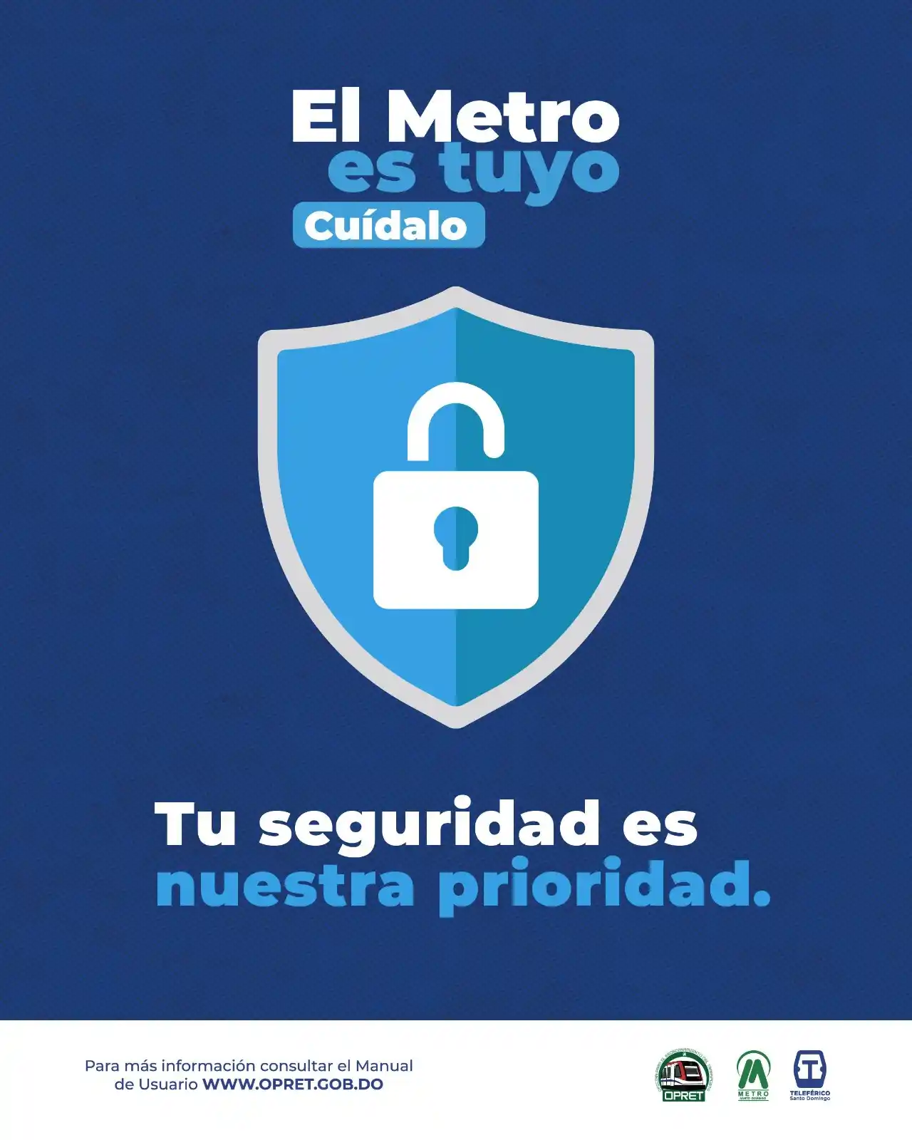 Image from Metro de Santo Domingo: Tu seguridad es nuestra prioridad. 🛡️ Además del monitoreo continuo m...