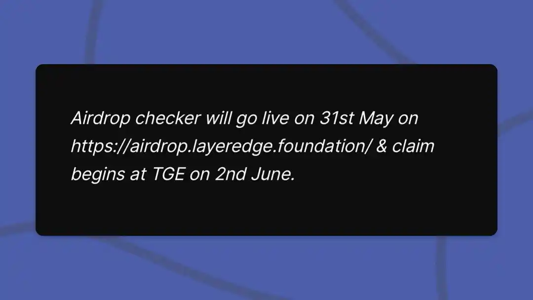 Image from DEYINKA UPDATE ZONE: 📣 *LayerEdge Foundation Just Released a Detailed Tokenomics* - Airdr...