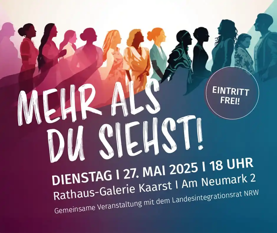 Image from Stadt Kaarst: Mehr als Du siehst Am Dienstag, 27.05.2025 um 18.00 Uhr lädt die Sta...