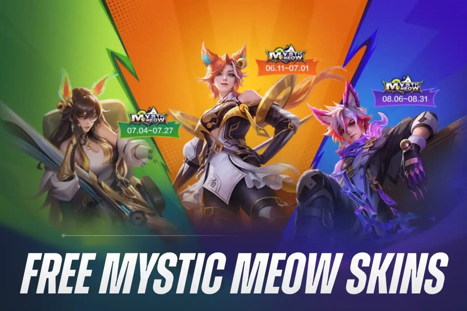 Image from Update Mobile Legend By Kv SL JUNI 35k✅ | SL JULI 30K✅ | Louyi Create 80k✅: Moonton confirms that players can get Mystic Meow Skins for FREE! Jun...