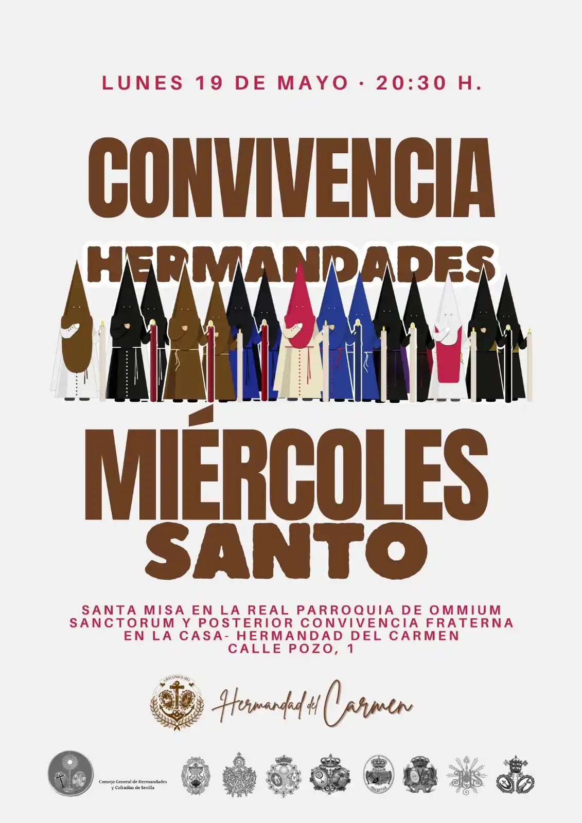 Image from Hermandad del Carmen: *¡Recuerda!* Esta tarde, a las 20:30 h, celebraremos la Convivencia d...