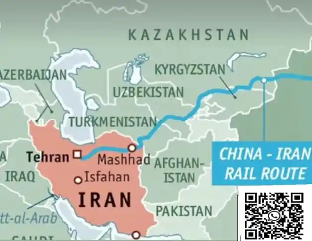 Image from 𝙉𝙀𝙒𝙎 𝘼𝙇𝙀𝙍𝙏𝙎🇵🇰: 🚨🇨🇳/🇮🇷 چین اور ایران نے نئی ریلوے لائن ” فریٹ ریل کوریڈور “ مکمل ...