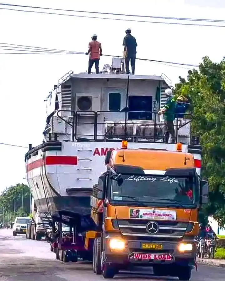 Image from WATANI WA JADI: Mzigo huu wa abnormal utasafiri kwa wastani wa mwezi mmoja kuanzia leo...