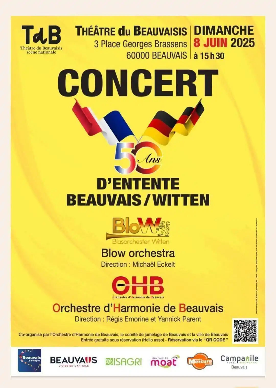 Image from Ville de Beauvais: 🎉 5️⃣0️⃣ ans d’amitié Beauvais – Witten Les Orchestres d'Harmonie de ...