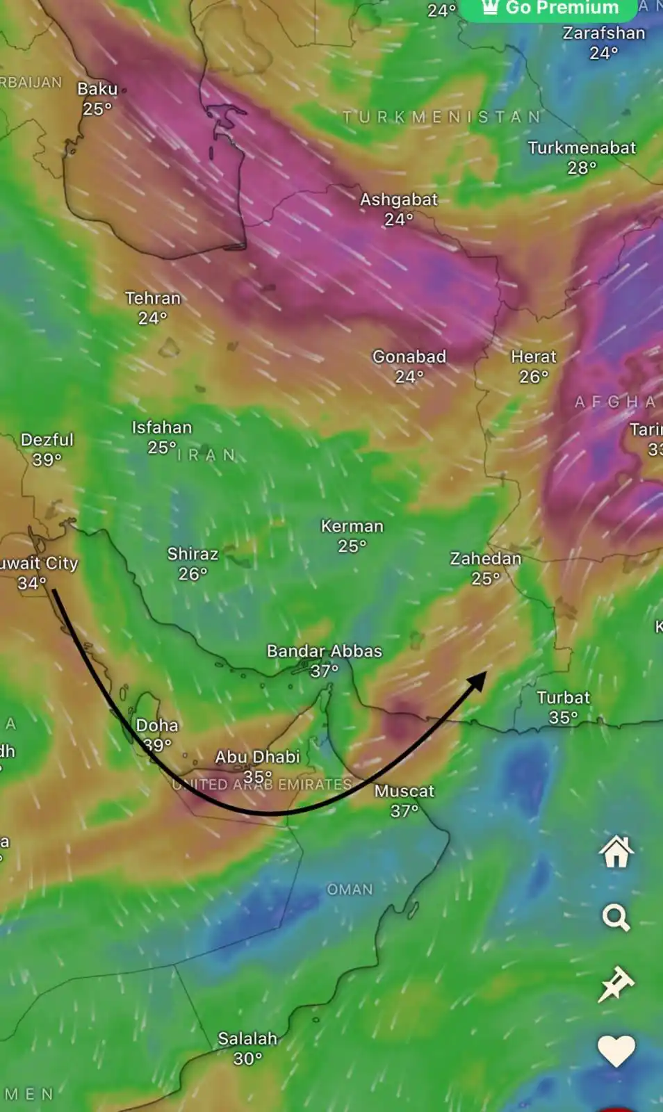 Image from أخبار سلطنة عمان | OMAN NEWS: التيار الجاف المُصاحب للأخدود الجوي الغربي سيبدأ بالدخول تدريجياً لأج...