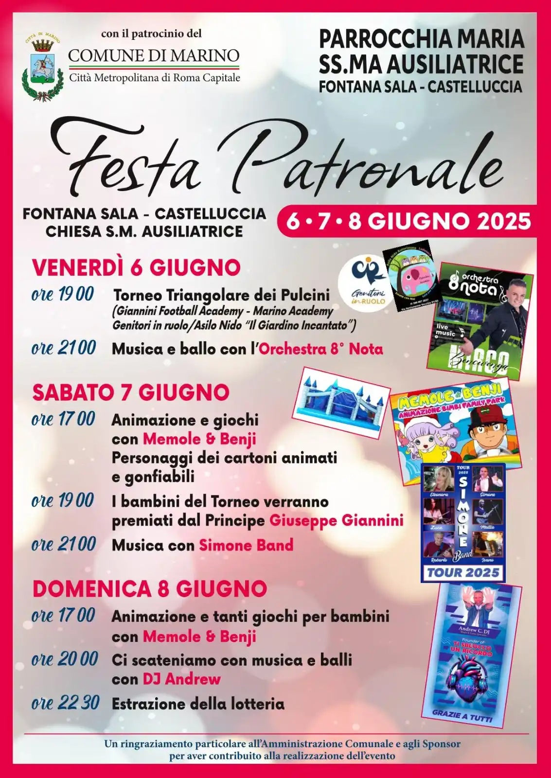 Image from Comune di Marino: Festa Patronale Maria Ss.ma Ausiliatrice Fontana Sala - Castelluccia ...
