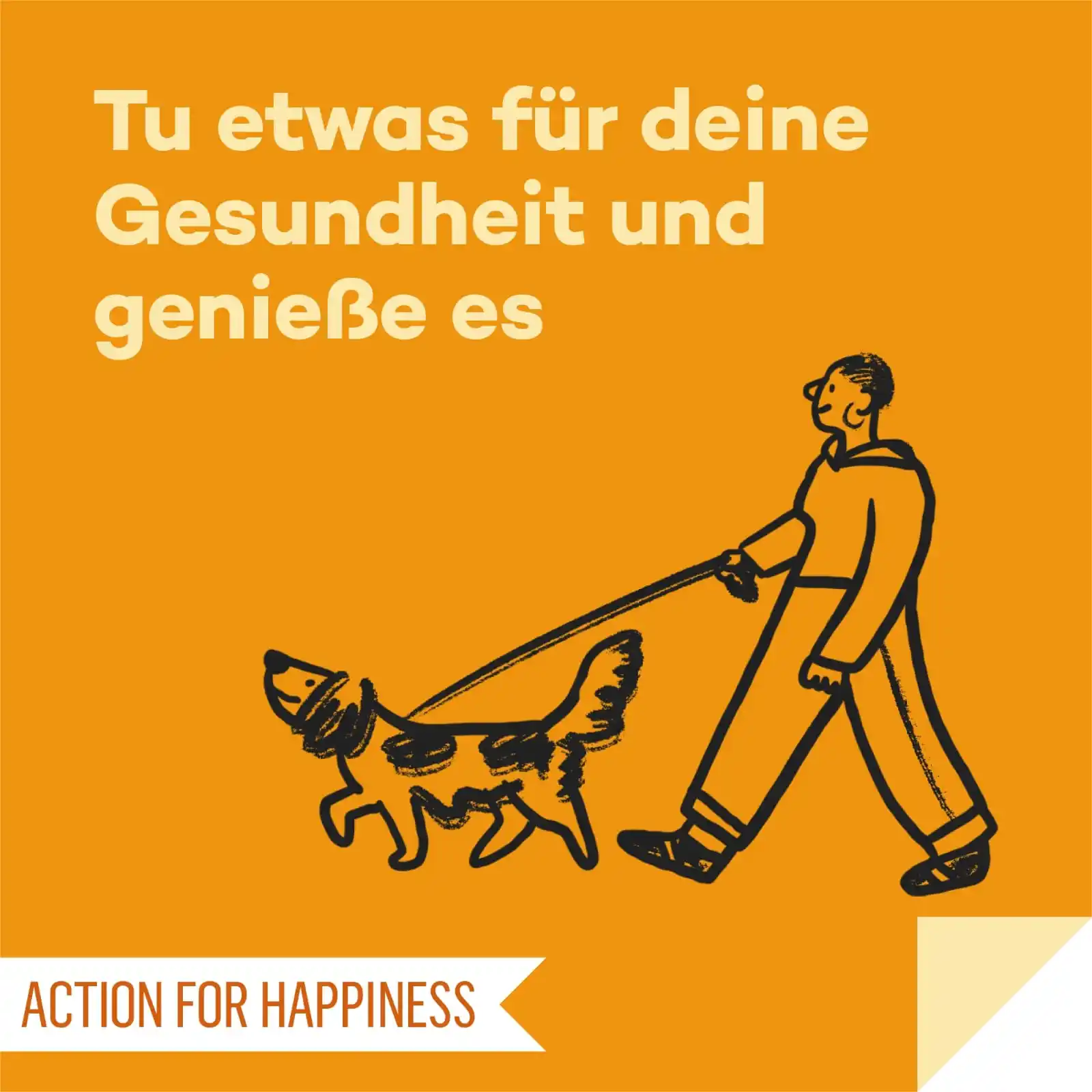 Image from Action for Happiness DE: 🙂 FREUDIGER JUNI, Tag 7 🌞 Tu etwas für deine Gesundheit und genieße ...