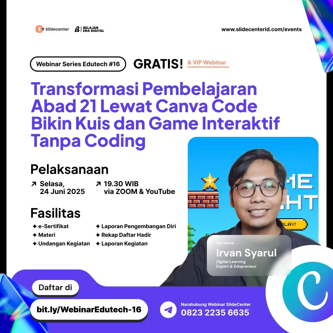 Image from Webinar Series - Media Pembelajaran: 📌 *[WEBINAR EDUTECH SERIES <a class="text-blue-500 hover:underline cu...