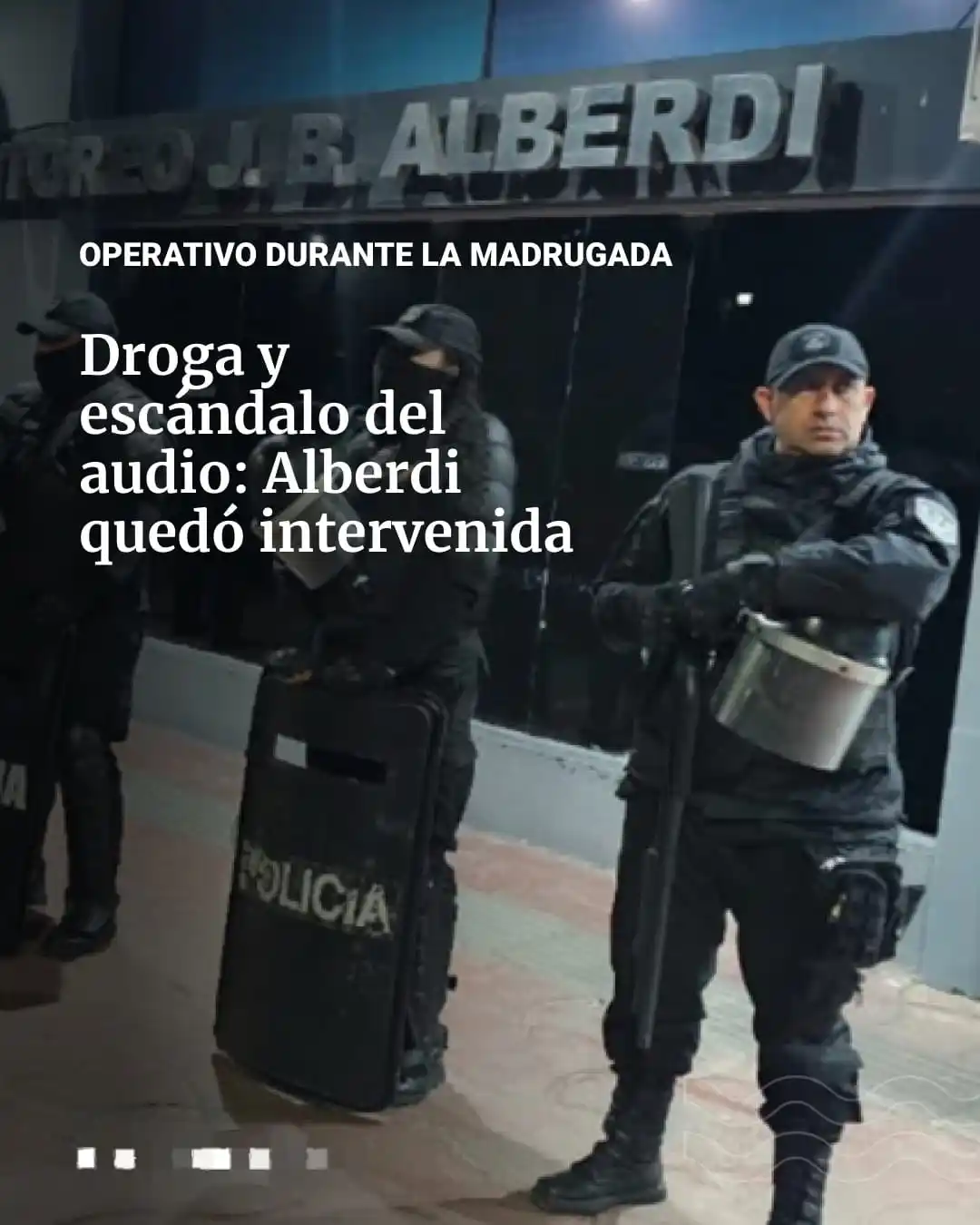Image from APOYO AL PRESIDENTE - 🦁Leones Por La Libertad Tucumán Noticias 💜🤍💜🤍🇦🇷: 🚓🙋🏻‍♂️ *El gobernador Jaldo definió la intervención de Alberdi* Gui...