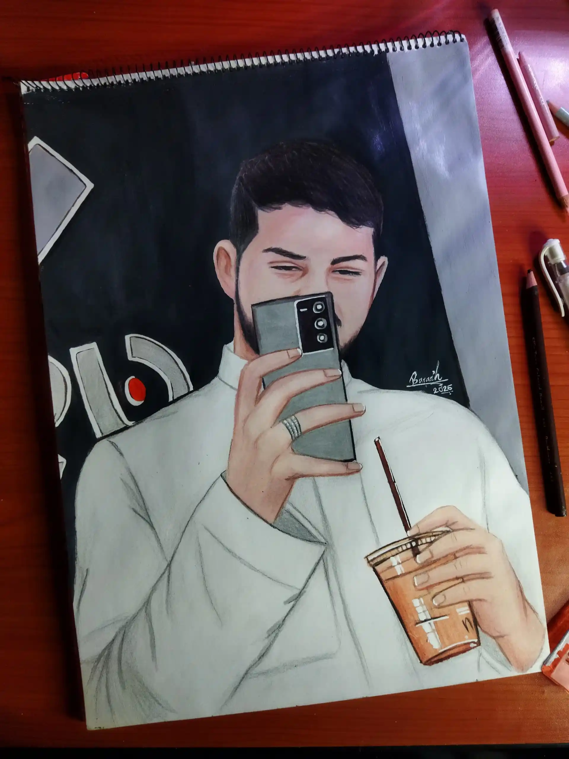 Image from 🚨  [ يوميات رسام  ] ..🚶🏻‍♀️🎨: *رايكم  يا رفاقي* 😍 `تم الانتهاء من الرسم طلب رسم محافظة صنعاء` 🎨 تم...