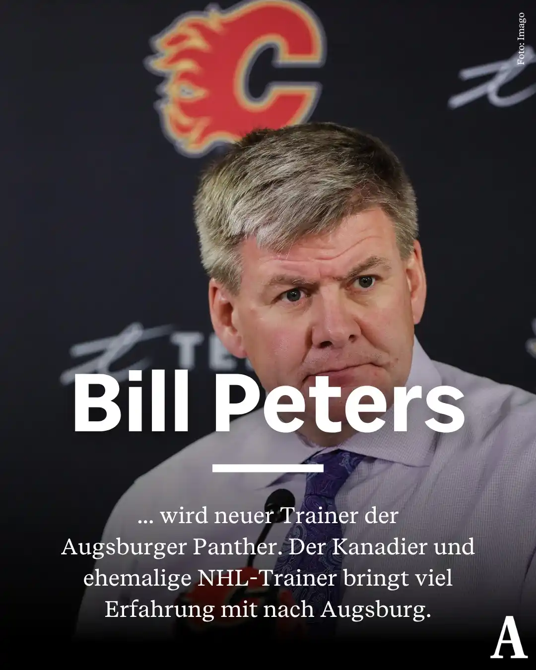 Image from Augsburger Allgemeine: 🏒 Bill Peters wird neuer Trainer der Augsburger Panther. Der 60-jähri...