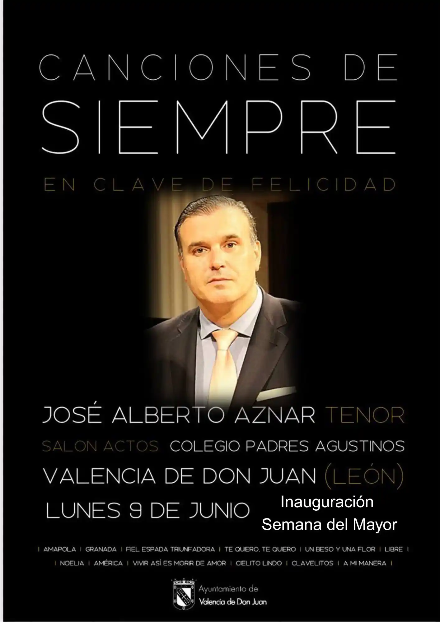 Image from Ayuntamiento Valencia De Don Juan: ➡️ Canciones de siempre en clave de felicidad.  📅 Lunes 9 de junio   ...