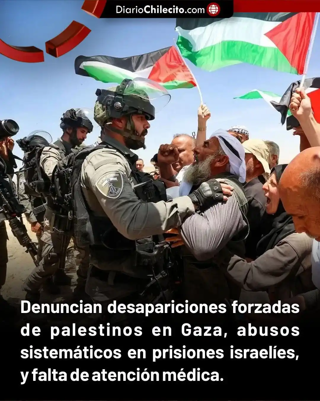 Image from Diario Chilecito: ● El Centro Palestino para la Defensa de los Prisioneros denunció desa...