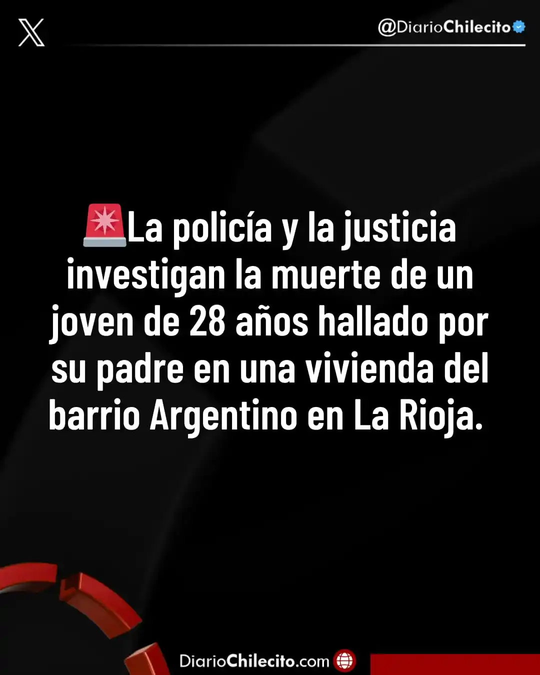 Image from Diario Chilecito: ● Este lunes a las 19:30, Fernando Ismael Pérez, de 28 años, fue halla...