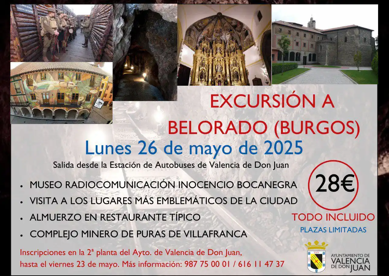 Image from Ayuntamiento Valencia De Don Juan: ➡️ Excursión a Belorado (Burgos) 📆 Lunes 26 de mayo. 📝 Inscripcion...