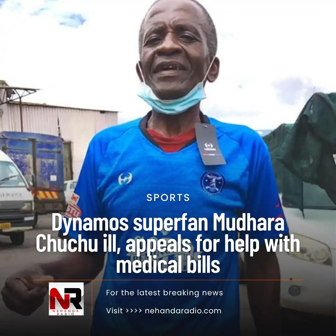 Image from Nehanda Radio: HARARE - Popular Dynamos superfan Michael "Mudhara Chuchu" Chindowa is...