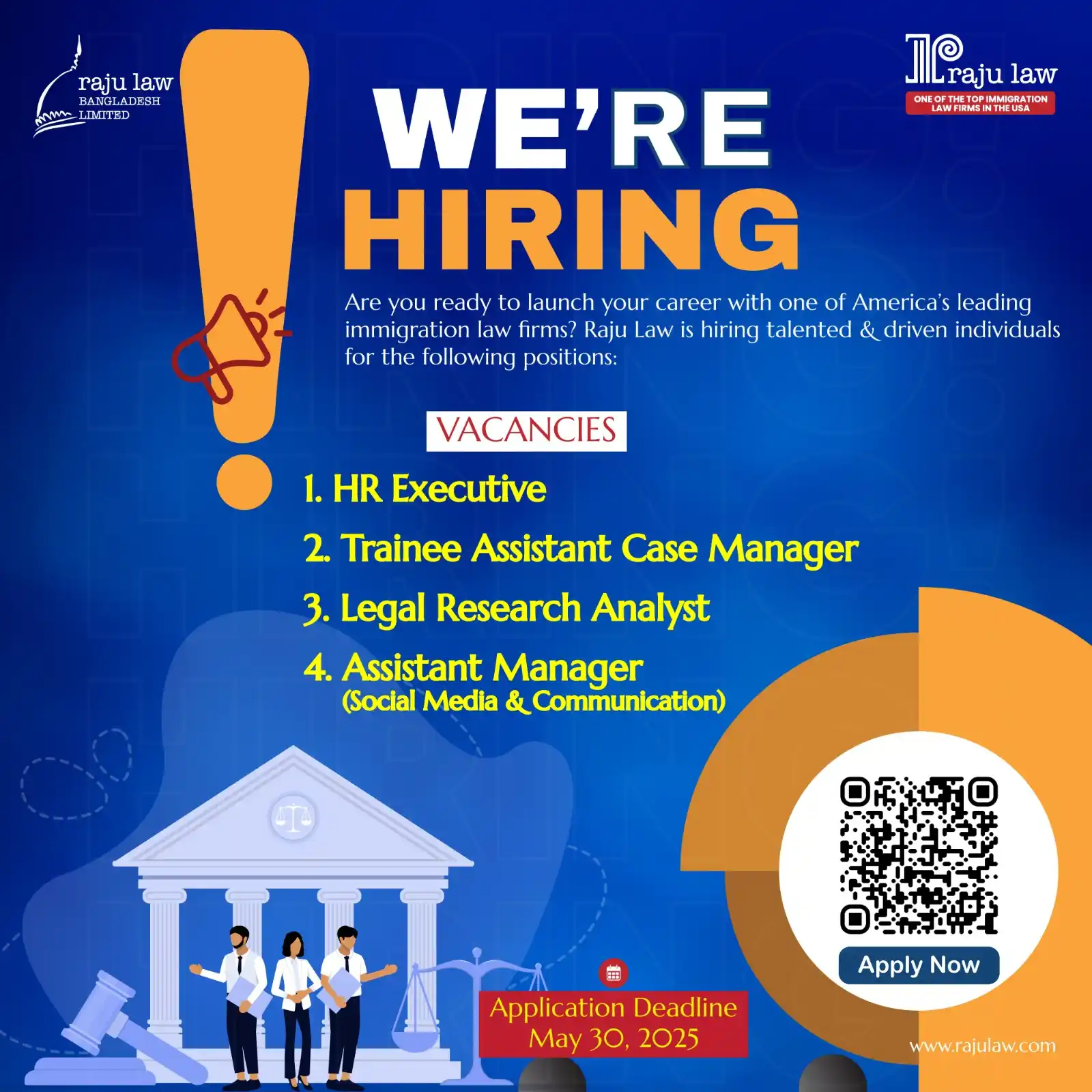 Image from Attorney Raju Mahajan & Associates: Raju Law Bangladesh is Hiring! Ready to kickstart your career with o...