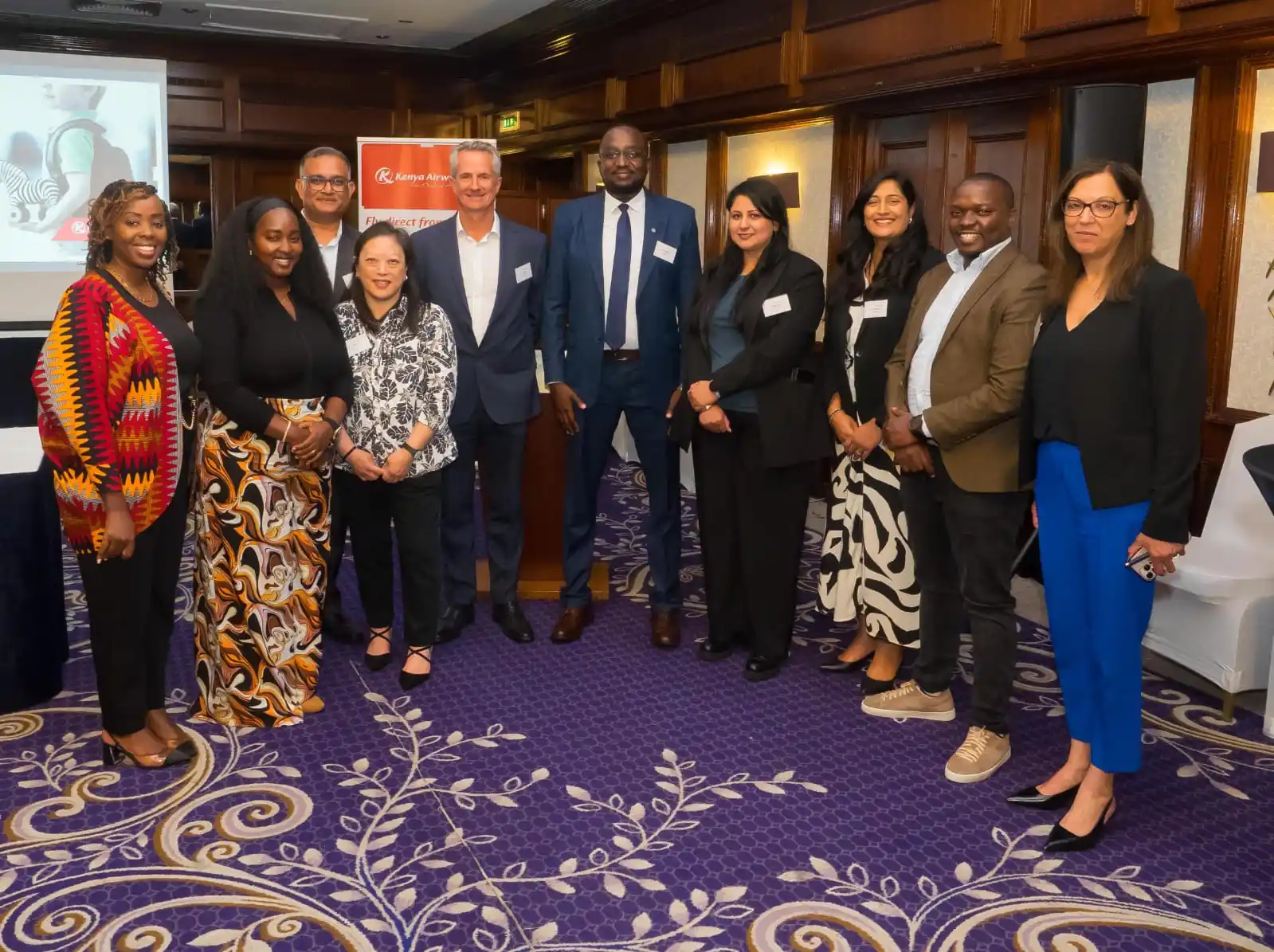 Image from Kenya Airways Newsroom: Yesterday, we hosted key UK stakeholders for a pre-launch event ahead ...