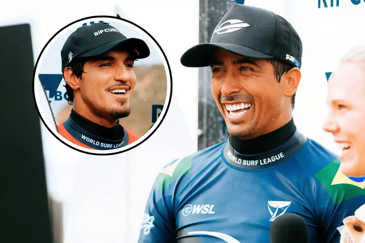 Image from Esportelândia: *🌊🇧🇷 TAMBÉM SEM SAQUAREMA!* Assim como Gabriel Medina, Miguel Pupo...